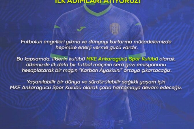 Türkiyede ilk kez bir maçın karbon ayak izi hesaplandı